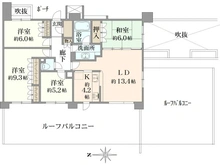 【東京都/国分寺市東恋ヶ窪】デュオ・フィールズ　グローヴシティ 間取り図
