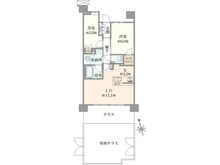 【東京都/国立市富士見台】プラウドシティ国立 A棟 間取り図