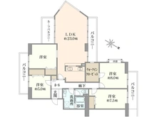 【東京都/多摩市鶴牧】ホームタウン鶴牧6 第1号棟 間取り図
