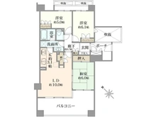 【東京都/国立市富士見台】グランソシエ国立 イーストウイング 間取り図