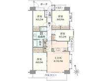 【東京都/国立市富士見台】オーベル国立さくら通り 間取り図
