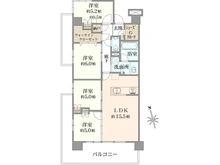 【東京都/国立市富士見台】プラウドシティ国立 F棟 間取り図