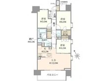 【東京都/立川市錦町】ザ・パークハウス立川テラス 間取り図