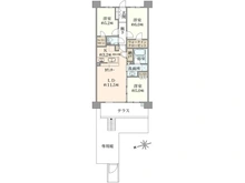 【東京都/国立市富士見台】シティテラス国立 間取り図