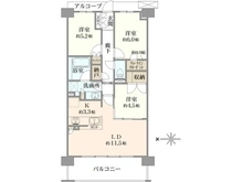 【東京都/国分寺市東恋ヶ窪】ザ・パークハウス国分寺四季の森　G棟 ガーデン街区 間取り図