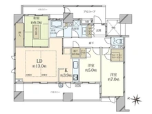 【兵庫県/神戸市東灘区住吉本町】プラウド住吉本町 間取り図
