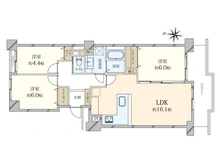【兵庫県/芦屋市翠ケ丘町】パーク・ハイム芦屋翠ケ丘弐〇番地 B棟 間取り図