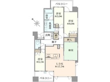 【兵庫県/神戸市灘区山田町】ザ・六甲レジデンス 間取り図