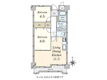 【兵庫県/芦屋市伊勢町】アルディア伊勢 間取り図