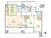 【兵庫県/神戸市東灘区住吉本町】プラウド住吉本町 間取り図