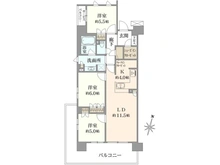 【東京都/足立区興野】アルファスマート高野 間取り図