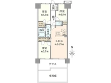 【東京都/葛飾区東立石】メイツ立石サウスコート 間取り図