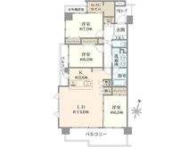 【東京都/足立区千住桜木】レクセルマンション北千住 間取り図