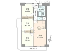 【埼玉県/草加市旭町】日商岩井草加マンション 間取り図
