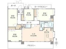 【東京都/足立区一ツ家】コンフォート・パレス六町 間取り図