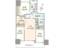 【東京都/足立区綾瀬】プラウド綾瀬 間取り図