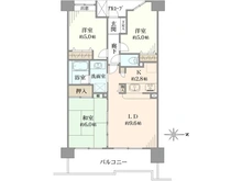 【東京都/足立区東保木間】デュオコート竹ノ塚 間取り図