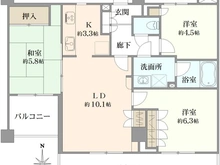 【東京都/足立区大谷田】マイキャッスル北綾瀬 間取り図