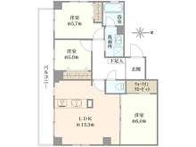 【東京都/荒川区東日暮里】コスモガーデン日暮里 間取り図
