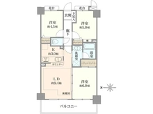 【東京都/足立区西新井】ライオンズマンション西新井高道公園 間取り図
