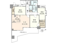 【東京都/足立区千住】グランフラッツ千住3丁目 間取り図