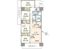 【茨城県/つくば市竹園】レーベンつくばCORIS 間取り図