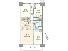 【埼玉県/八潮市大瀬】シティテラス八潮 F棟 間取り図