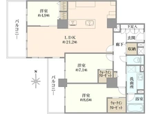 【東京都/足立区千住曙町】シテヌーブ北千住30 A棟 間取り図