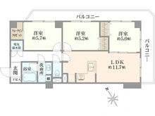 【東京都/足立区保木間】ルミネ竹ノ塚第2 間取り図