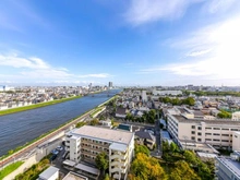 【東京都/足立区大谷田】ボナハイツ中川 A棟 眺望：ズームなし