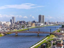 【東京都/足立区大谷田】ボナハイツ中川 A棟 眺望：ズームあり