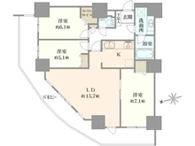 【東京都/荒川区東日暮里】リーデンスタワー 間取り図