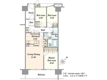 【東京都/江戸川区南葛西】オーベル葛西ベイパークス 間取り図