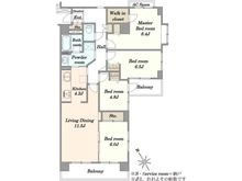 【東京都/江戸川区北葛西】エクセル西葛西 間取り図