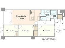 【東京都/江戸川区東葛西】グランシティユーロレジデンス葛西 間取り図