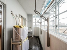 【東京都/江戸川区北葛西】西葛西グリーンホームズIII バルコニー：大規模修繕中