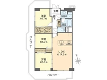【東京都/江戸川区中葛西】ヴェラハイツ葛西 間取り図