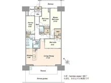 【千葉県/浦安市高洲】プラウド新浦安 間取り図