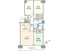 【東京都/江戸川区清新町】シティコープ清新 15号棟 間取り図