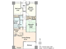 【東京都/江戸川区中葛西】デュアルスイート葛西 間取り図