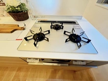 【東京都/江戸川区中葛西】葛西ハイツ キッチン：三口コンロ