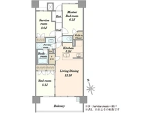 【東京都/江戸川区船堀】ゼルクハウス船堀 間取り図