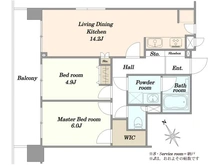 【千葉県/浦安市堀江】ベルジェンド浦安 間取り図