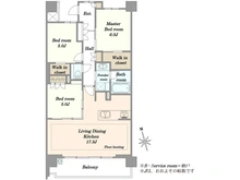 【東京都/江戸川区東葛西】クリオ葛西シーズンテラス 間取り図