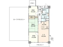 【千葉県/浦安市北栄】ローズガーデン浦安弐番館 間取り図