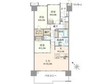 【千葉県/浦安市高洲】プラウド新浦安パームコート A棟 間取り図