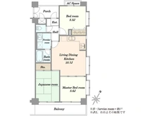 【埼玉県/戸田市笹目】ライオンズマンション戸田西 間取り図