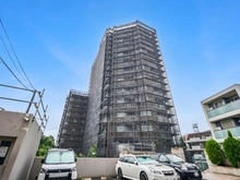 【埼玉県/さいたま市桜区山久保】ライオンズマンション浦和けやき通り 外観：大規模修繕工事中