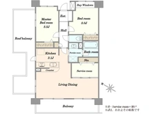 【埼玉県/さいたま市桜区田島】レーベンハイムグランツ武蔵浦和 間取り図