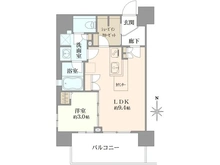 【埼玉県/さいたま市浦和区岸町】ルピアシェリール浦和岸町Viola 間取り図